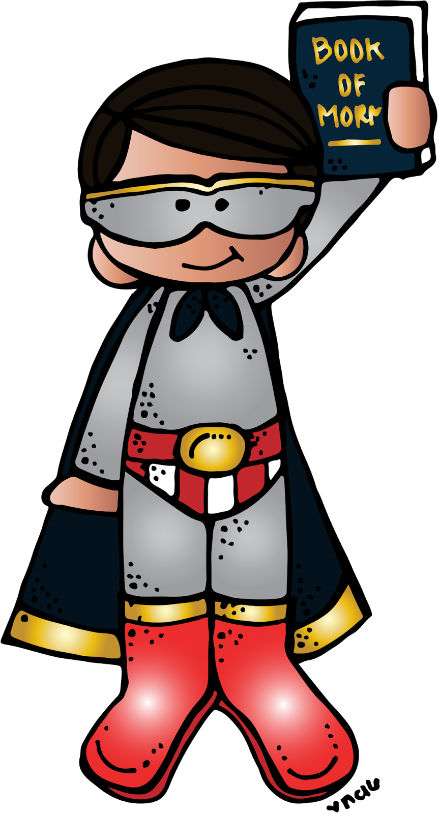 Free Lds Boy And Girl Clipart - Melonheadz Superheroes (863x1600)