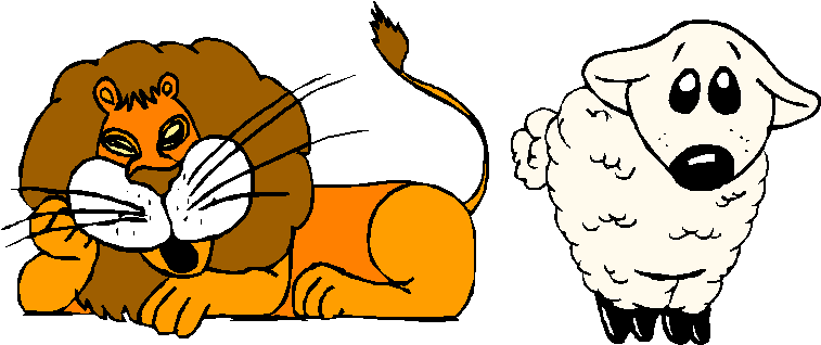 Mountain Lion Clipart Lamb Lion - Clip Art In Like A Lion Out Like A Lamb (763x322)
