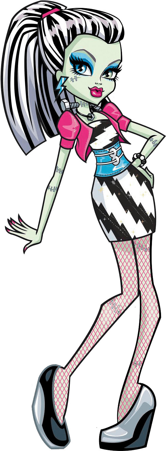 Frankie Monster High Clipart 4 By James - Monster High Frankie Stein (708x1660)