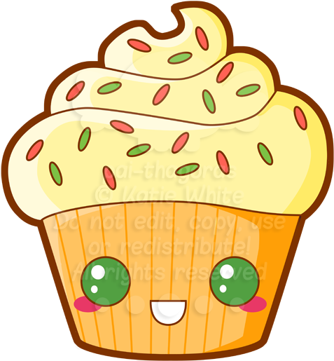 Gentle Heart Lamb Is So Cute - Cupcake Cartoon (500x600)