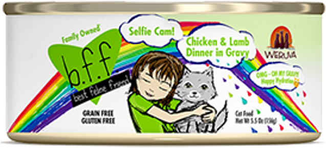 Chicken & Lamb Dinner In Gravy - Best Feline Friend Omg! Crazy 4 U! Cat 5.5 Oz Can (640x305)