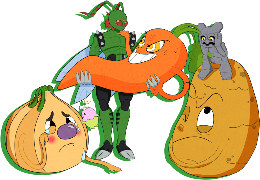Root Pack And Digimon By Lillithenettix - Cartoon (900x621)