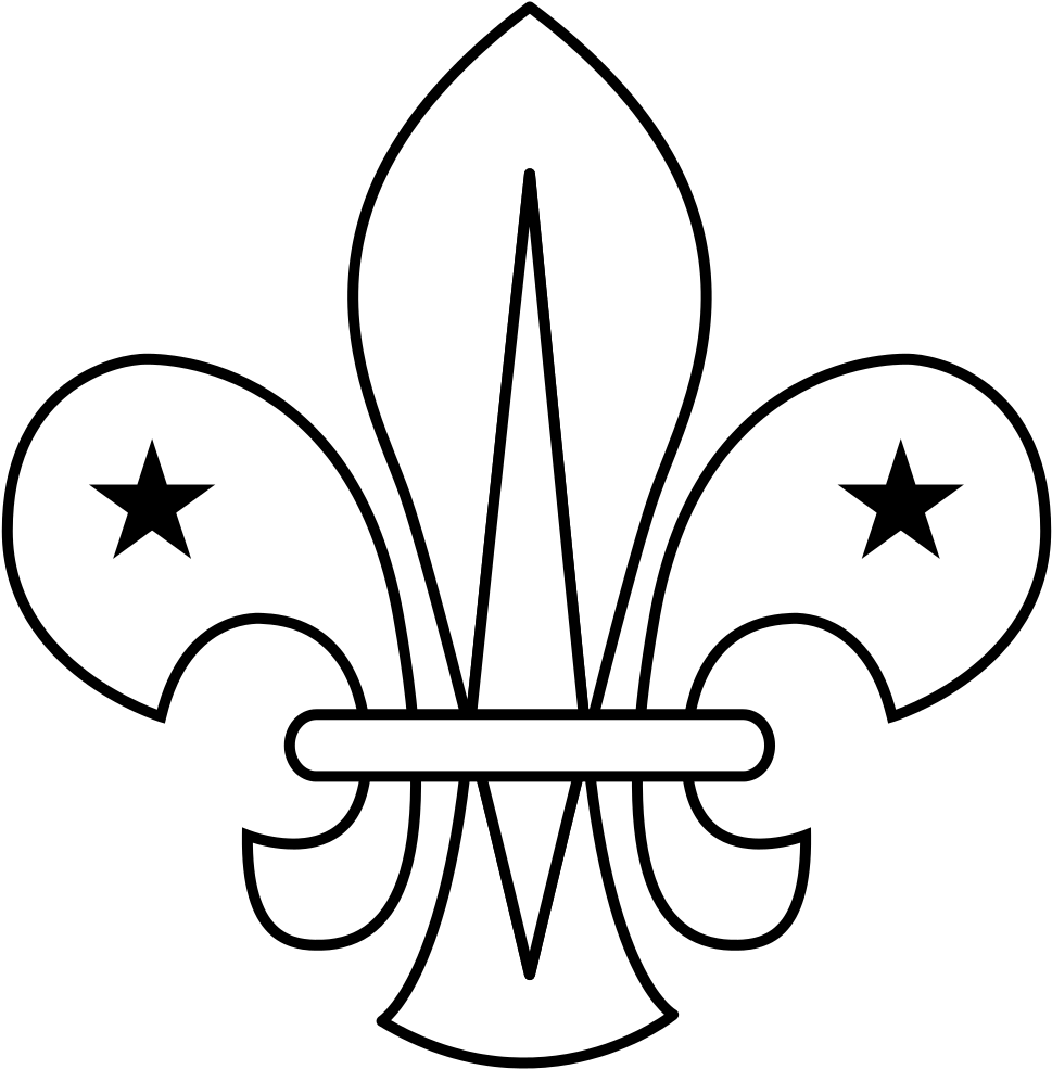 Wikiproject Scouting Fleur De Lis Outline - Fleur De Lis Scouts (1000x1000)