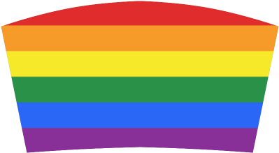 Gay Pride Rainbow Flag Stripes Bandeau Top - Rainbow Flag (500x500)