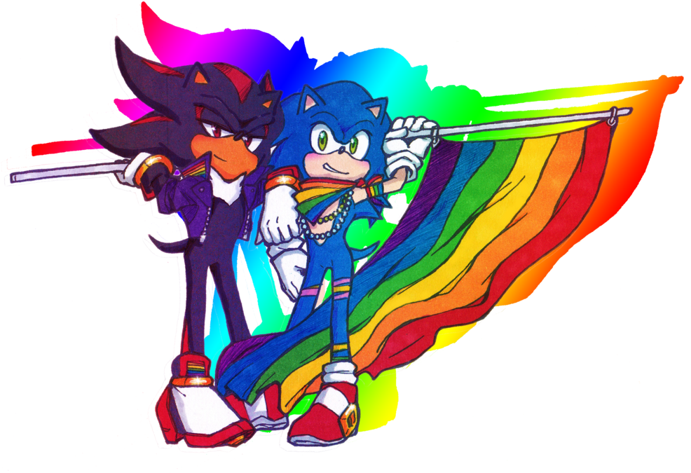 Gay Pride Sonadow - Sonadow Fan Art (1024x703)