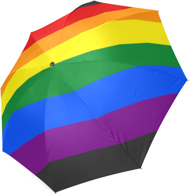 Gay Pride Rainbow Flag Stripes Foldable Umbrella - Rainbow Flag (500x500)