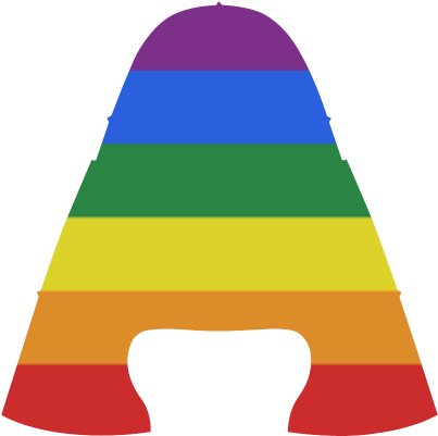 Gay Pride Rainbow Flag Stripes Men's Draco Running - Graphic Design (500x500)