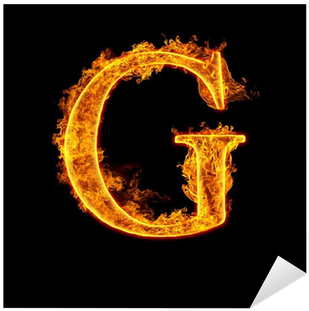Adesivo Lettera Di Fuoco Alfabeto G • Pixers® - Alphabet (400x400)