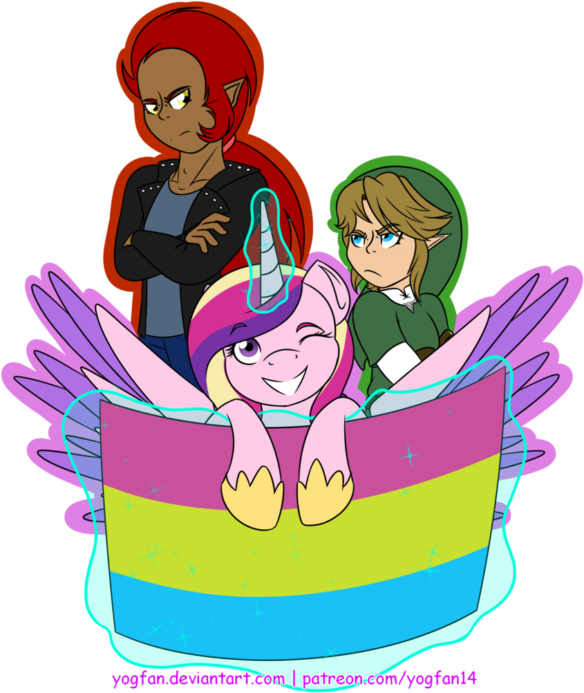 Yogfan, Cap, Clothes, Crossover, Female, Flag, Ganondorf, - Cartoon (863x1024)