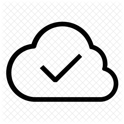 Confirm Cloud Icon - Confirm Cloud Icon (512x512)