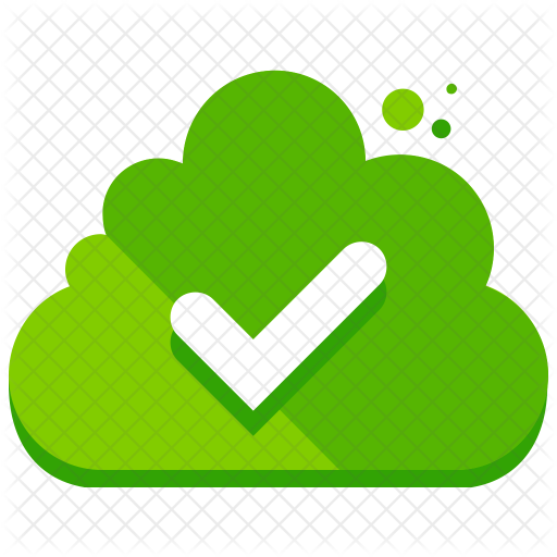 Confirm Cloud Icon - Icon (512x512)