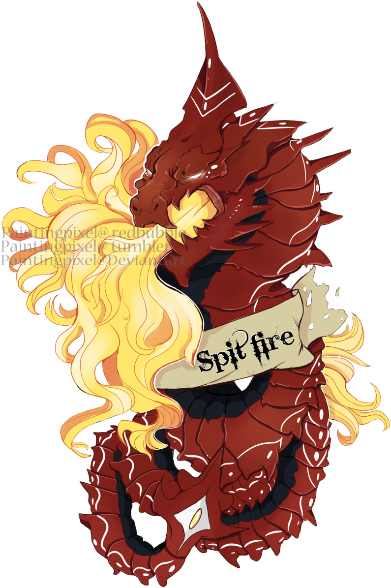 Spit Fire By Paintingpixel Spit Fire By Paintingpixel - Illustration (1024x1280)