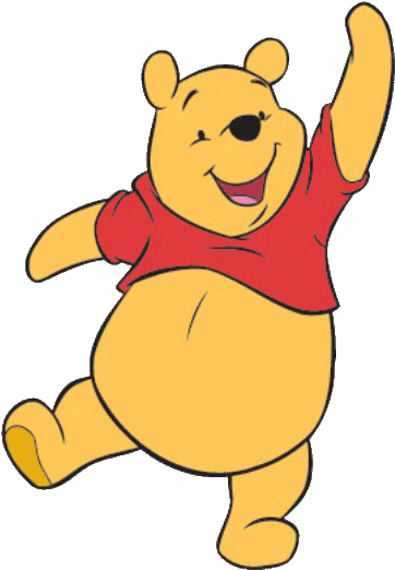 Pooh Bear Clipart - Winnie The Pooh Bye (382x539)