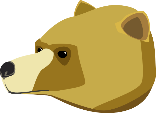 Bear Head Clip Art At Clker - Bear Snout Clipart (600x438)