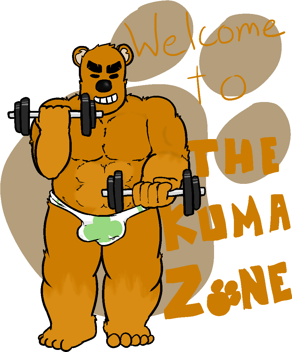 Welcome To ~the Kuma Zone~ - Cartoon (1000x1200)