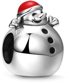 Happy Snowman Charm - Cartoon (500x500)