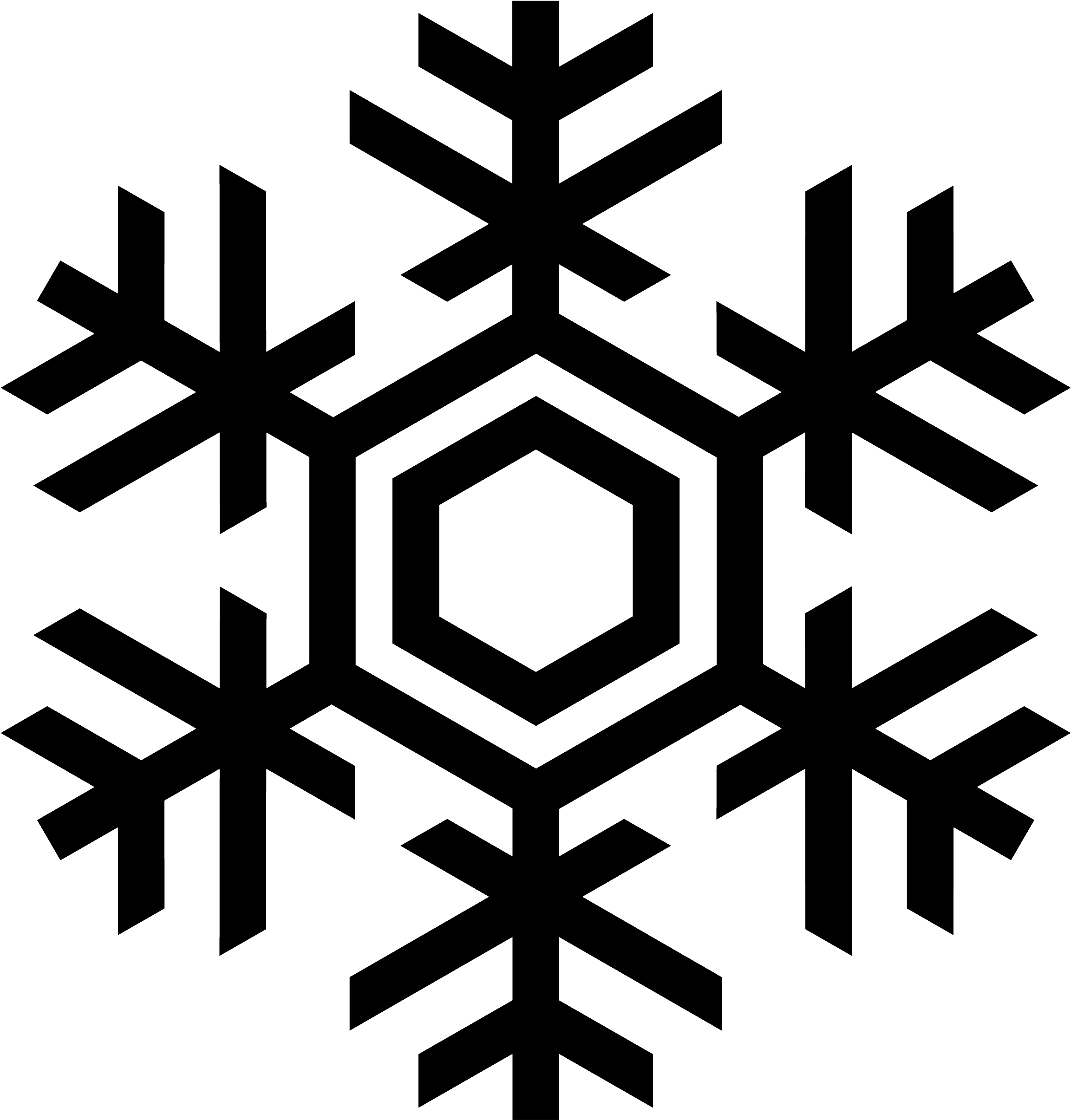 Snowflake Silhouette Clip Art At Getdrawings Com Free - Snow Flake Vector (2500x2500)