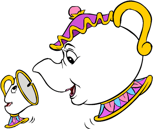 Mrs Potts Clip Art - Mrs Potts And Chip Clipart (550x480)