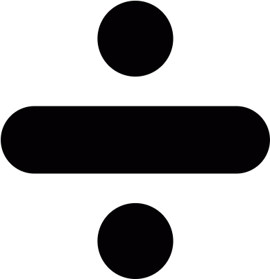 Divide Sign Logo 2 By James - Divide Png (400x400)
