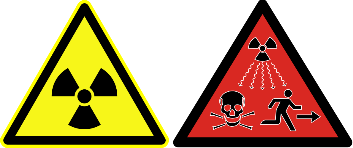 But Will The Skull And Crossbones And The Running Man - Radiation Symbol (1189x500)