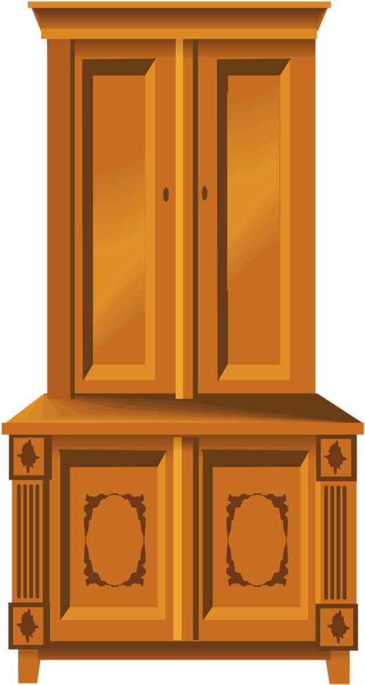 Móveis E Objetos Da Casa - Clip Art (571x1024)