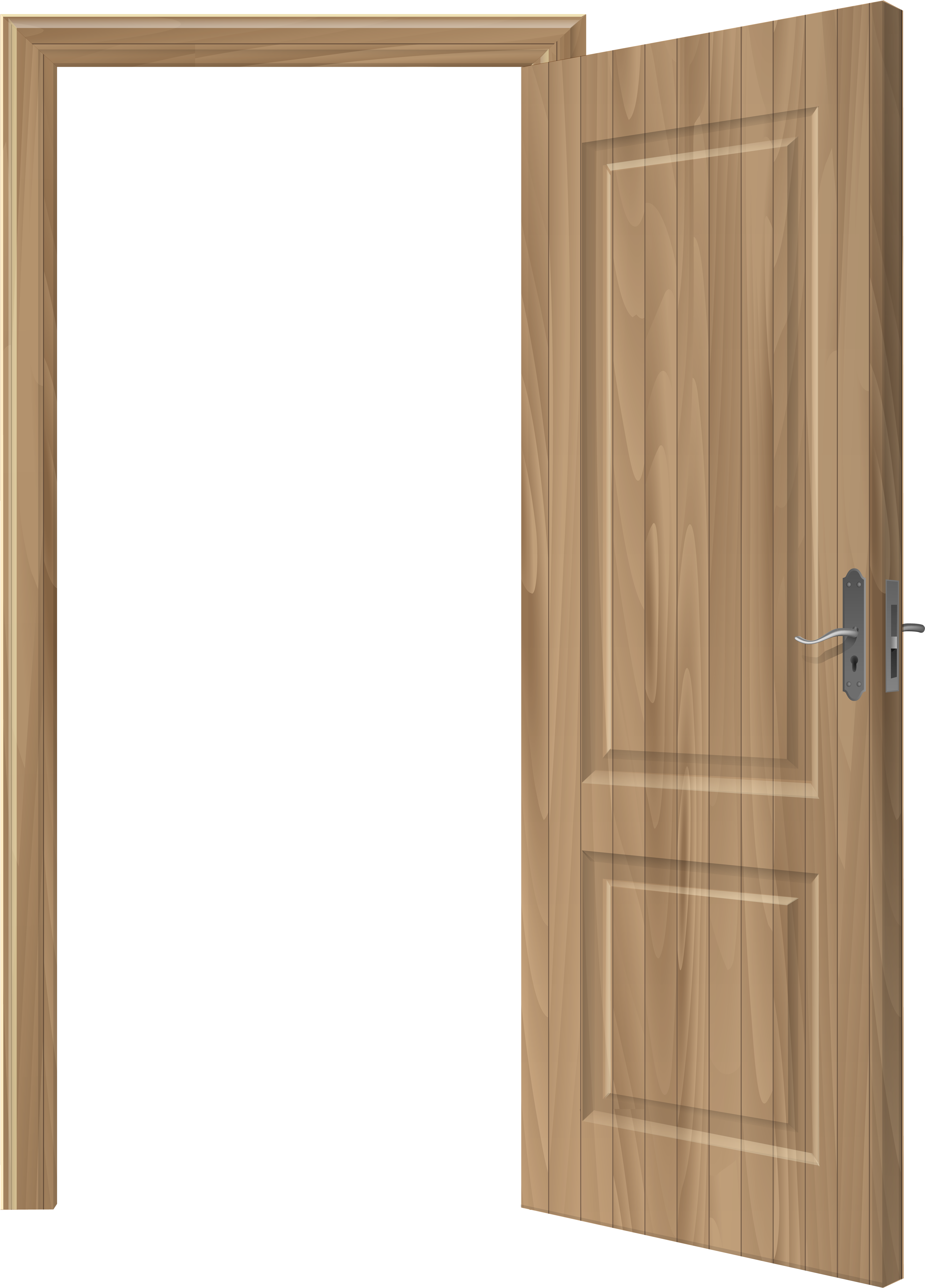 Open Wooden Door Png Clip Art - Open Wooden Door Png Clip Art (5781x8000)