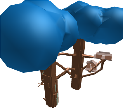 Giant Blue Tree House Club - Electric Blue (420x420)