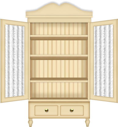 Móveis E Objetos Da Casa - Dollhouse (393x424)