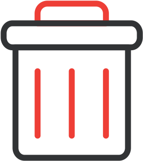 Line Icons Set - Delete Job Icon (512x512)