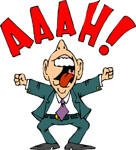 Funny Old Men - Stress Clipart (456x500)
