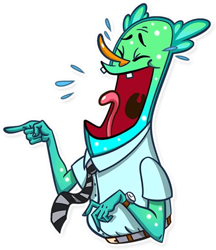 Sticker Telegram Plankton Emoji Clip Art - Cartoon (512x512)