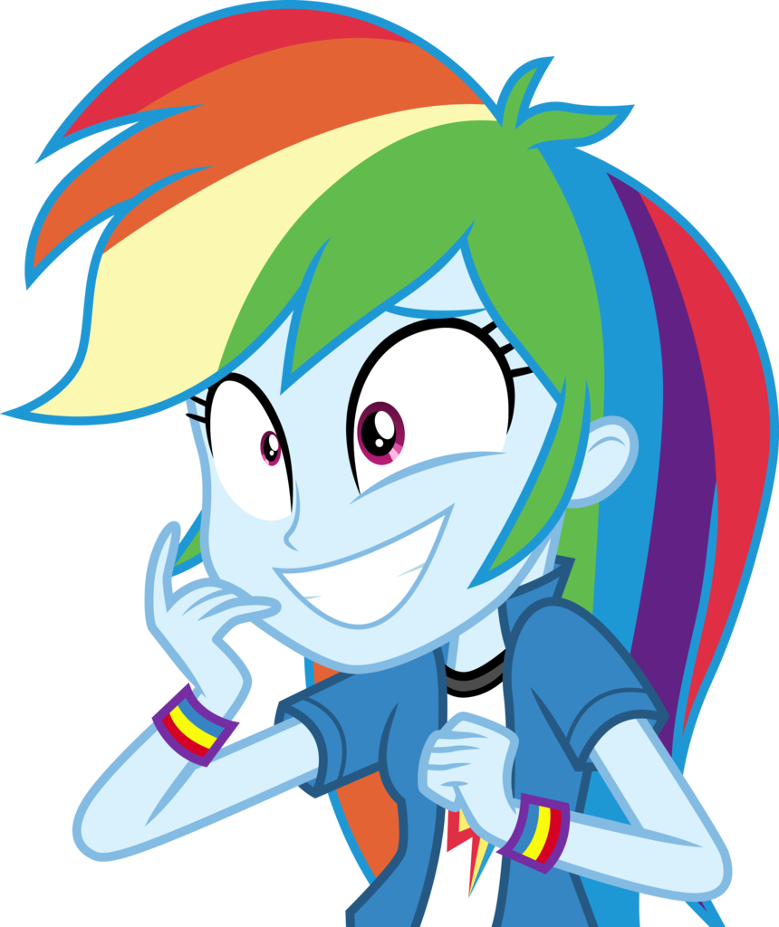 Your Jurisdiction/age May Mean Viewing This Content - Rainbow Dash Equestria Girls Excited (860x1024)
