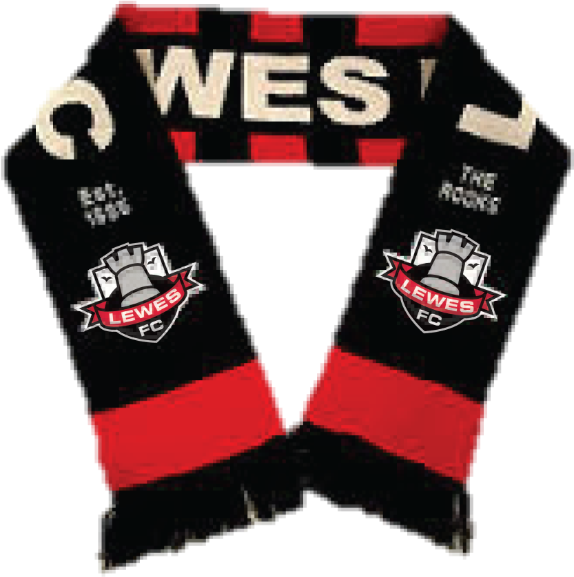 Lewes Fc Scarf - Scarf (1417x1309)
