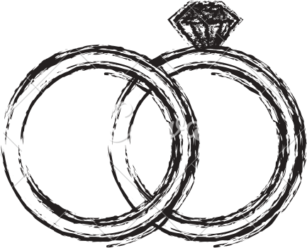 Diamond Line Drawing At Getdrawings - Rings Drawing Png (550x550)
