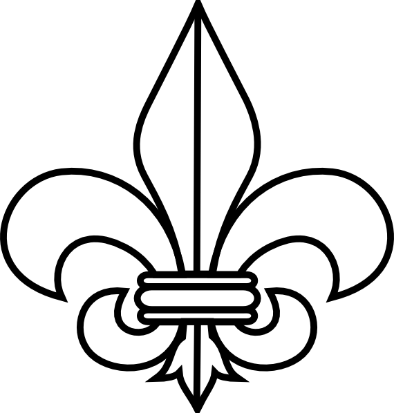 Fleur De Lis Clip Art At Clker - New Orleans Fleur De Lis (570x598)