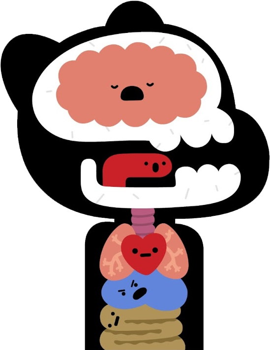 Gumball Internal Organs - The Amazing World Of Gumball (700x725)