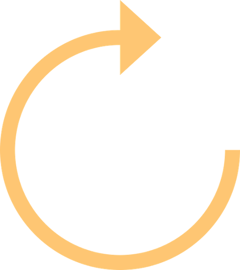 Rotation Arrow - Crescent (489x550)