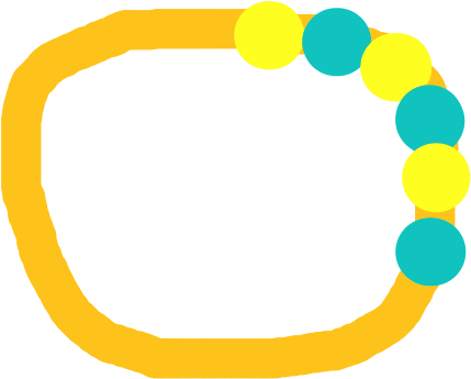 Rotation Of Colorful Balls - Circle (500x400)