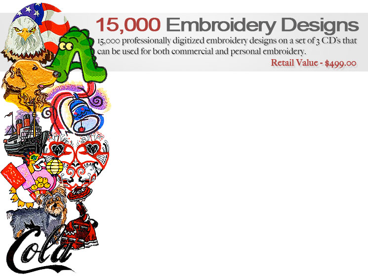 15,000 Professionally Digitized Embroidery Design The - Cartoon (745x560)