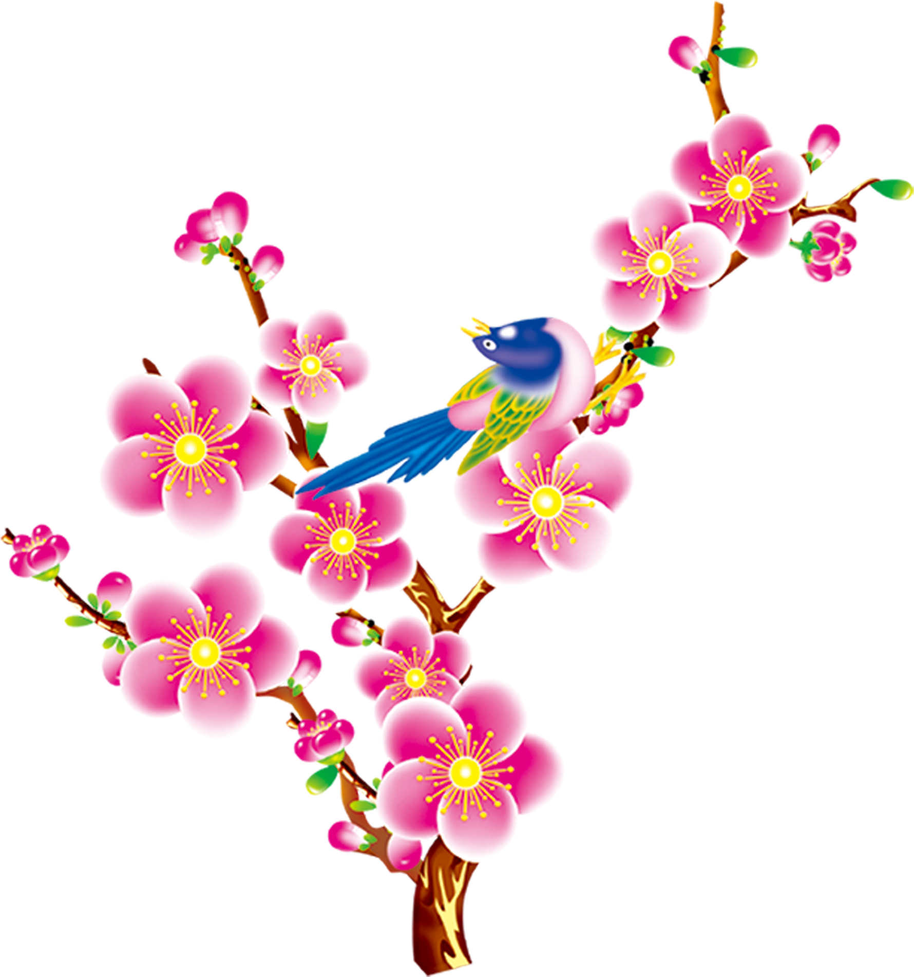 Floral Design Bird Flower - Floral Design Bird Flower (2000x2000)