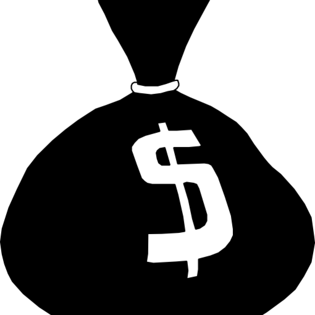 Money Clipart Black And White 13 Bag Clip Art Panda - Money Bag Clip Art (1024x1024)
