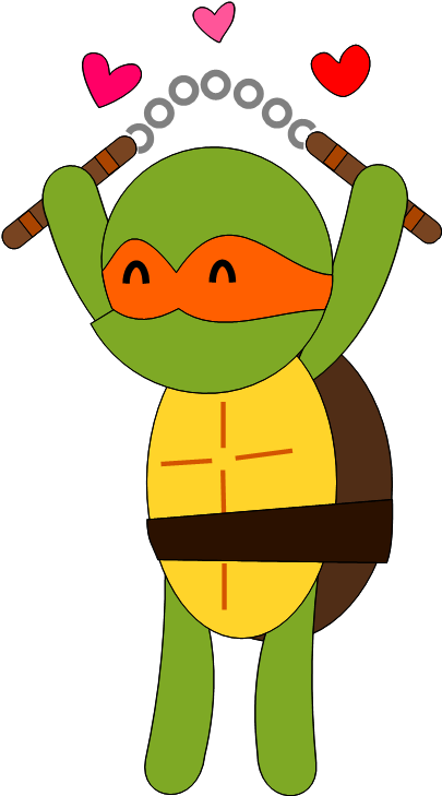 We Are Working On Our Nunchucks This Rotation In Our - Cartoon (413x736)