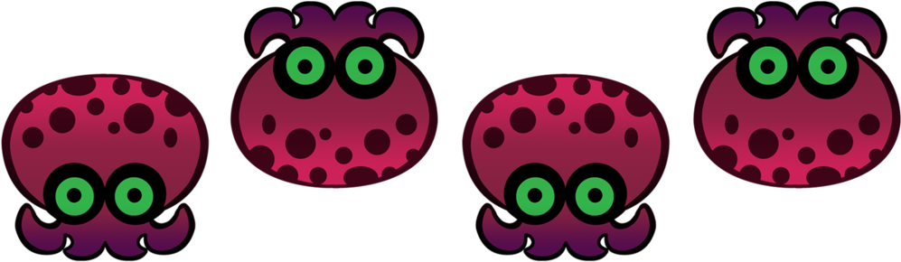 Splatoon Octarian Page Dividers By Rile-reptile - Splatoon (1024x304)