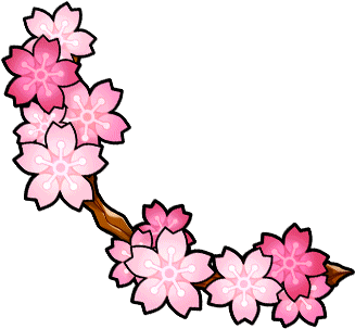 Gear-blooming Hanami Bow Render - Cherry Blossom Pixel Render (380x380)