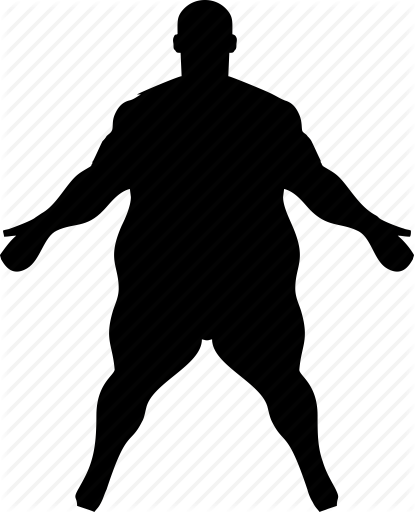 Body, Fat, Figure, Fitness, Man, Sport Icon Icon Search - Fat Man Silhouette Png (415x512)