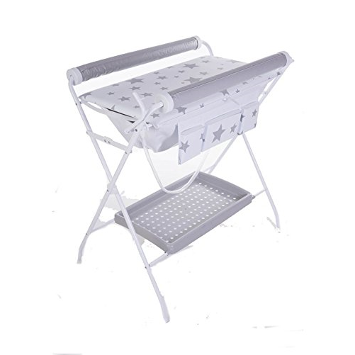 Bañera Cubeta Blanda Estrellas Blanco - Bañera Flexible Con Rulos Estrellas Gris Plastimyr (800x926)