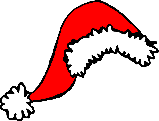 Christmas, Holiday, Xmas, Santa Claus, Cap - Clip Art Santa Hat (640x489)