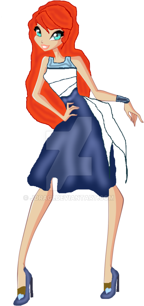 Bloom Civilian Outfit Season 1 By Jdragi - Cartoon (600x1107)