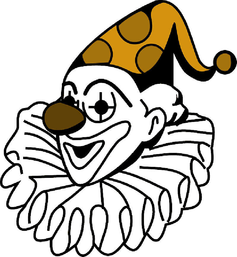 Clown, Person, Joker, Cards, Funny, - Joker In Playing Cards (800x864)