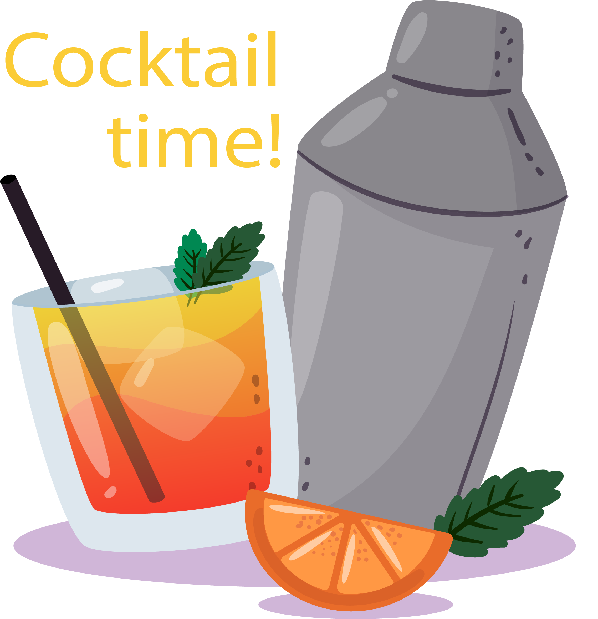 Ice Cream Orange Juice Cocktail Orange Drink - Vector Graphics (2275x2354)